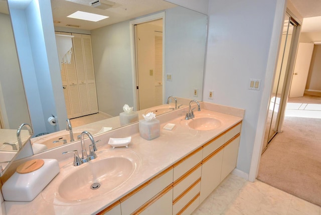 bathroom with vanity