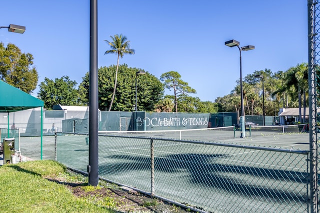 view of tennis court