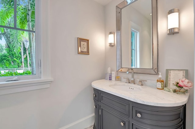 bathroom featuring vanity