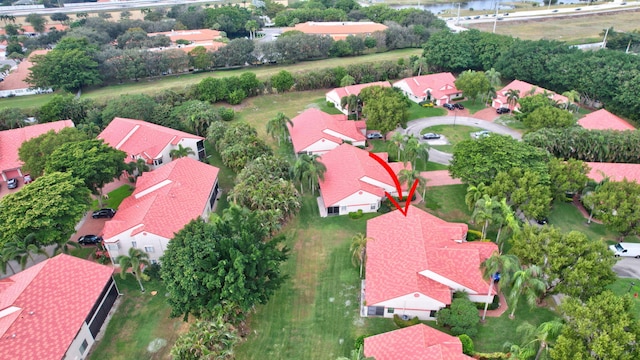 7906 Lexington Club Blvd Unit B, Delray Beach, FL 33446 - aerial view of residential area with a large body of water