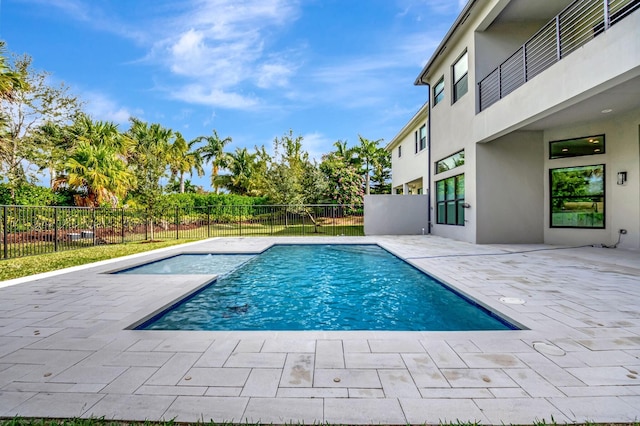 view of pool with a patio