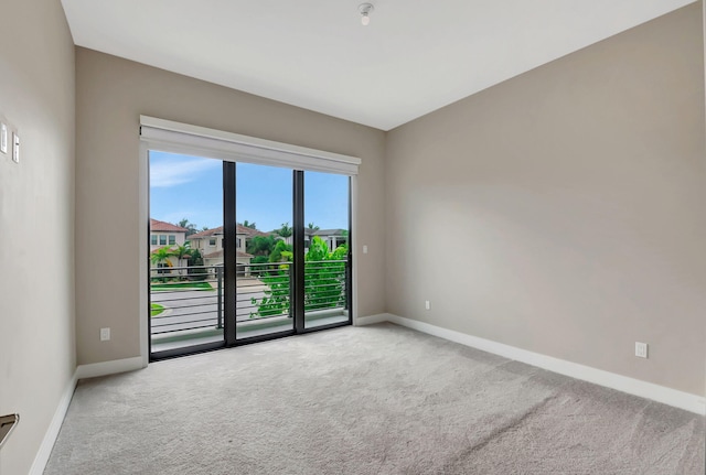 view of carpeted empty room