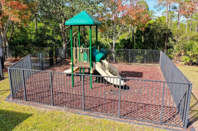 view of jungle gym