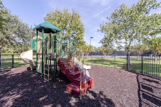 view of jungle gym