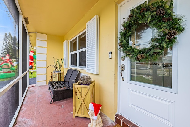 view of sunroom / solarium