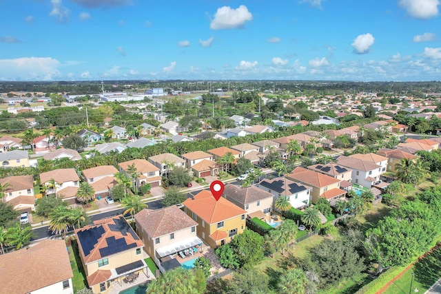 birds eye view of property featuring a residential view