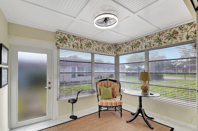 sunroom with a healthy amount of sunlight