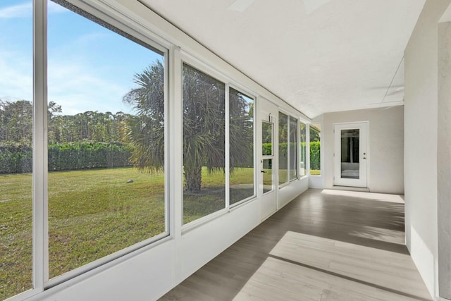 sunroom featuring a wealth of natural light