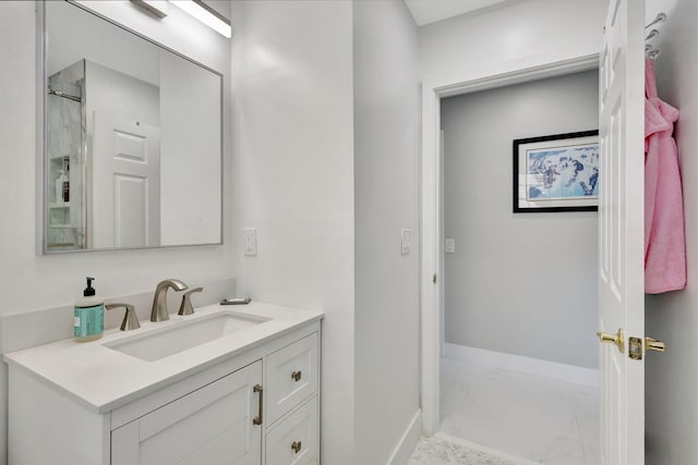 bathroom featuring vanity