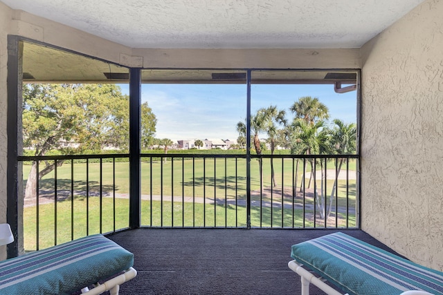 view of sunroom / solarium