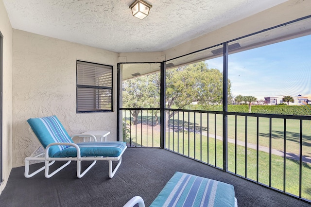 view of sunroom / solarium