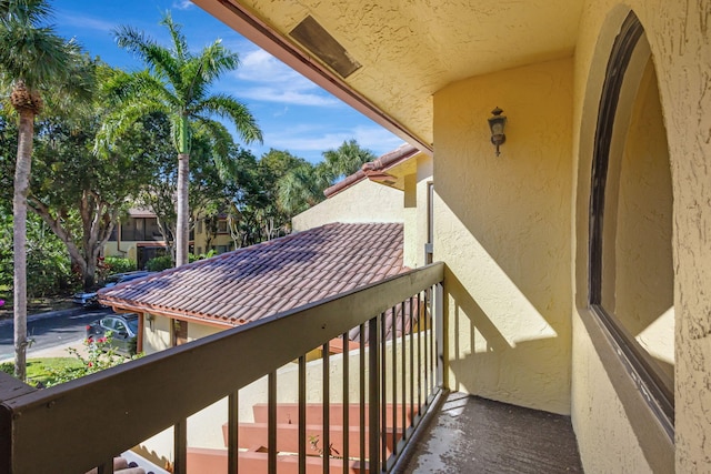 view of balcony