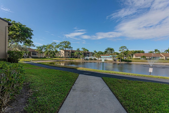 water view featuring a residential view