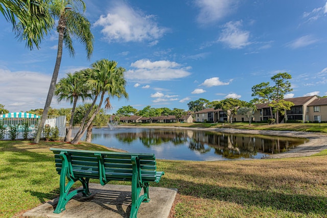 water view featuring a residential view