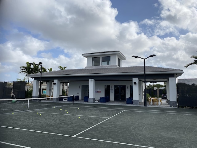 view of tennis court