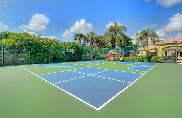 view of sport court