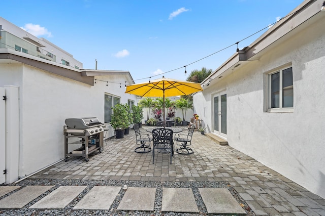 view of patio / terrace featuring area for grilling