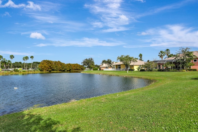 view of water feature