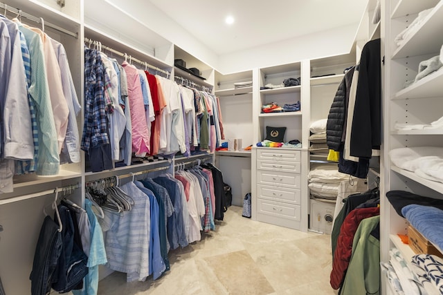 view of spacious closet