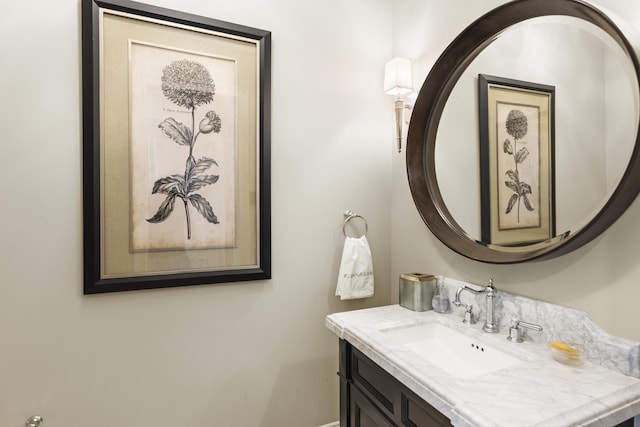 bathroom featuring vanity