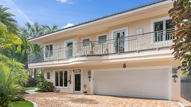 deck featuring french doors