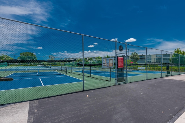 view of sport court