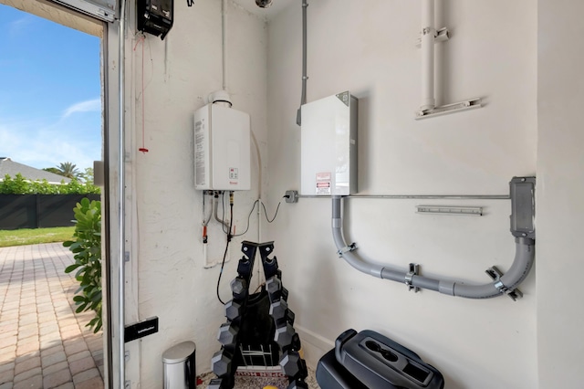 utilities featuring tankless water heater