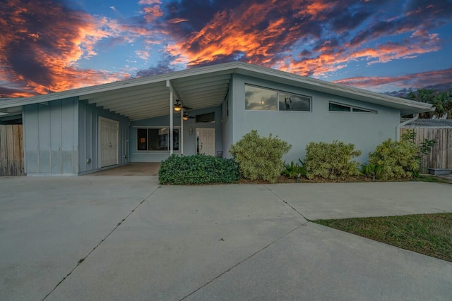 view of front of home