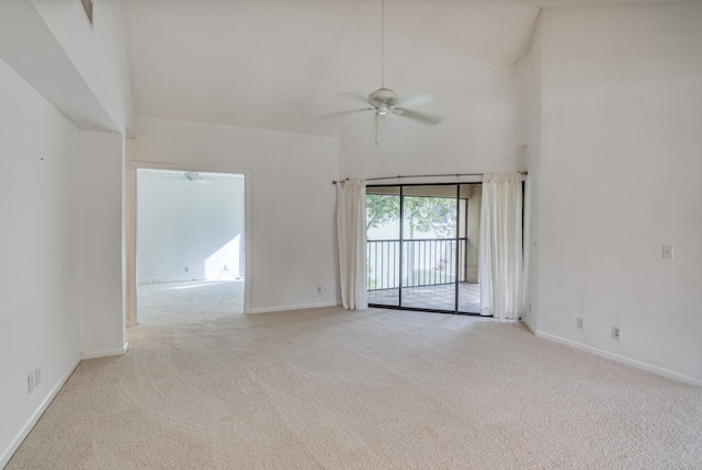 102 Waterview Dr Unit 1020, Palm Beach Gardens, FL 33418 - empty room featuring carpet, a ceiling fan, and baseboards