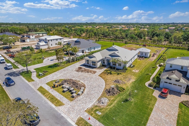 bird's eye view featuring a residential view