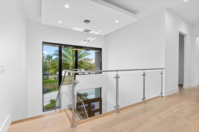 interior space featuring light hardwood / wood-style floors