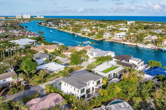 510 NE 4th Ln, Boca Raton, FL 33432 - aerial view of residential area featuring a large body of water