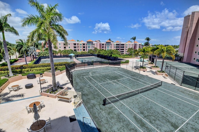 view of tennis court