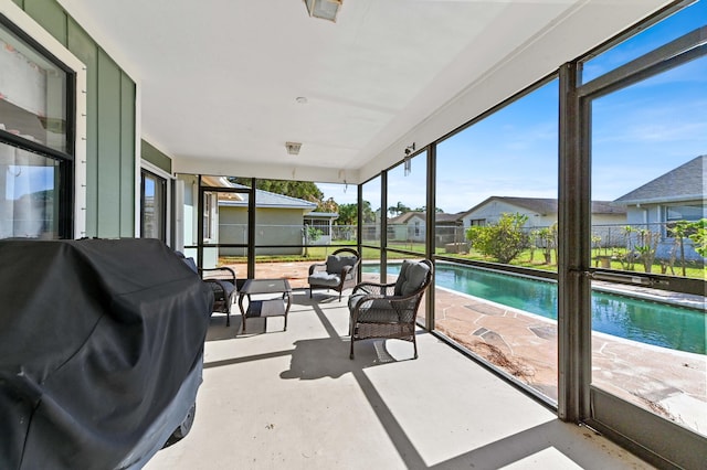 view of sunroom / solarium