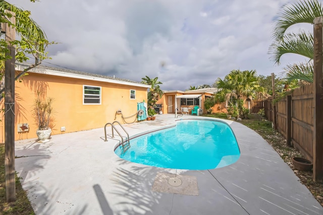 view of pool with a patio area