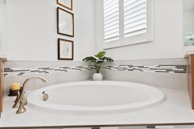 bathroom with a bathing tub