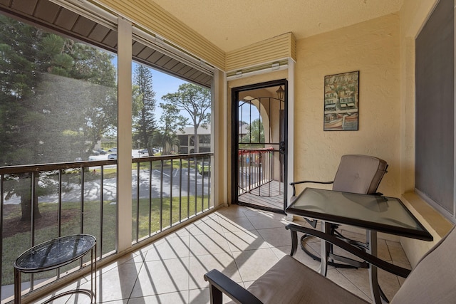 sunroom featuring plenty of natural light