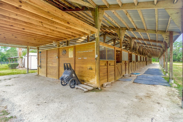 view of stable