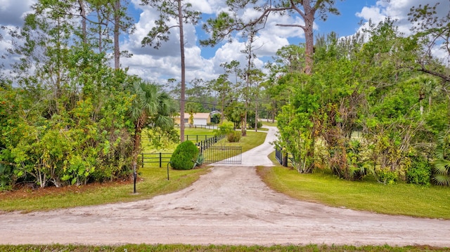 surrounding community featuring a lawn