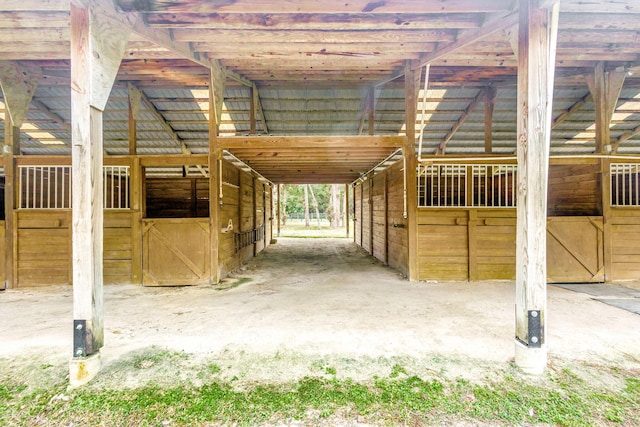 view of horse barn