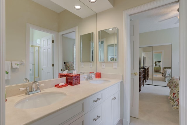 bathroom with vanity