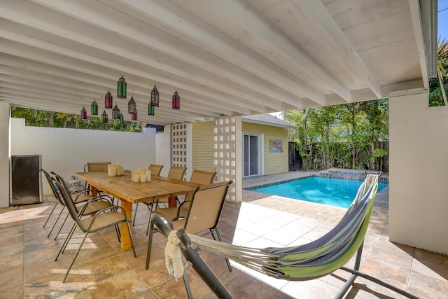 view of pool with a patio