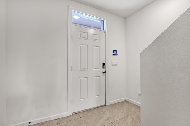 view of tiled entrance foyer