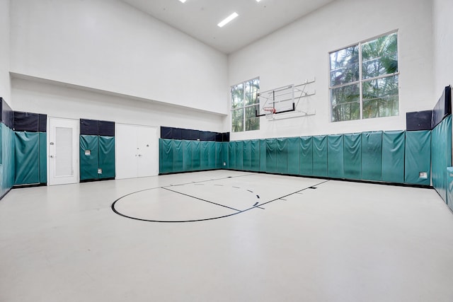 view of basketball court