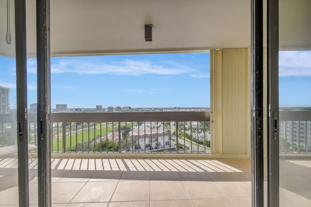 view of balcony