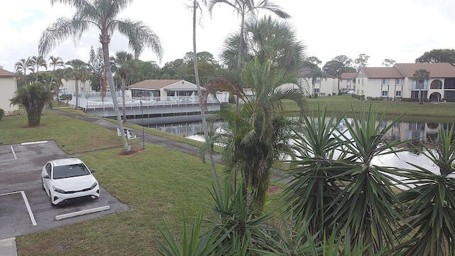 property view of water featuring a residential view