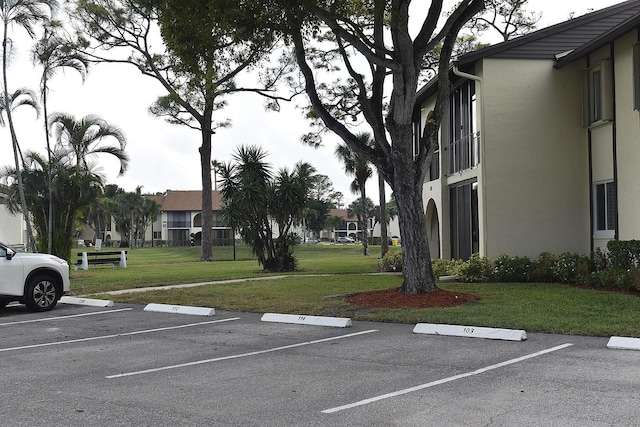 view of uncovered parking lot