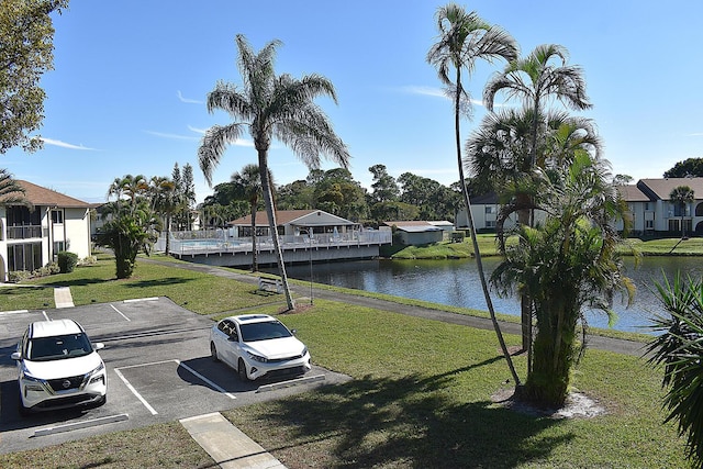 view of water feature featuring a residential view