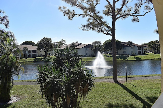 view of water feature