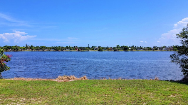 view of water feature